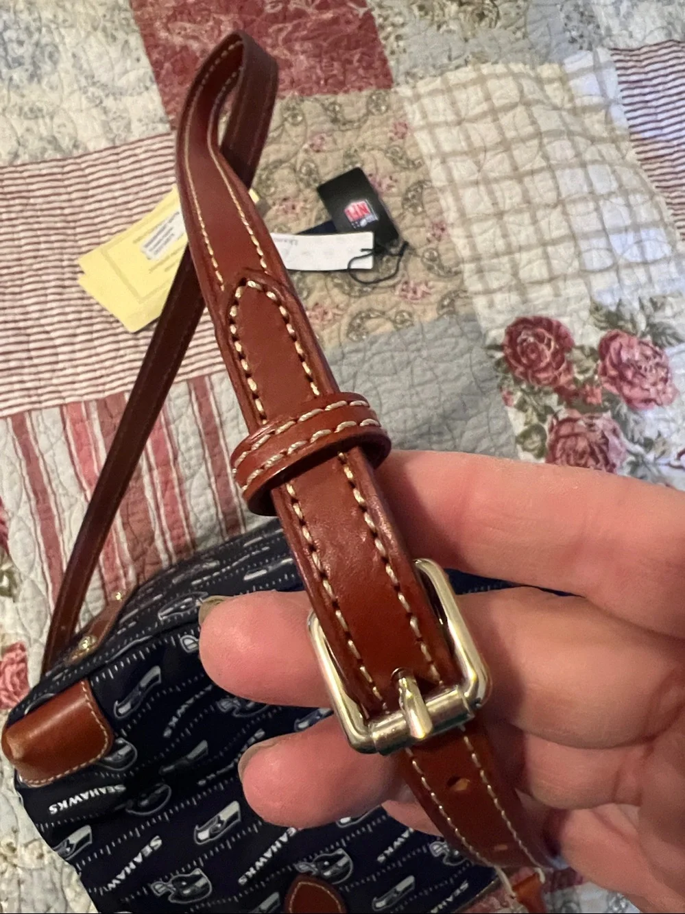 Dooney Bourke Seahawks Satchel crossbody strap purse